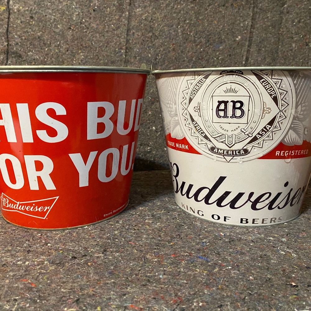 Budweiser Beer Ice Bucket Coolers (2)